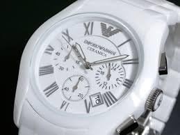 EMPORIO ARMANI エンポリオ アルマーニ AR1403 CERAMICA セラミカ セラミック クロノグラフ ホワイト ウォッチ 腕時計 並行輸入品