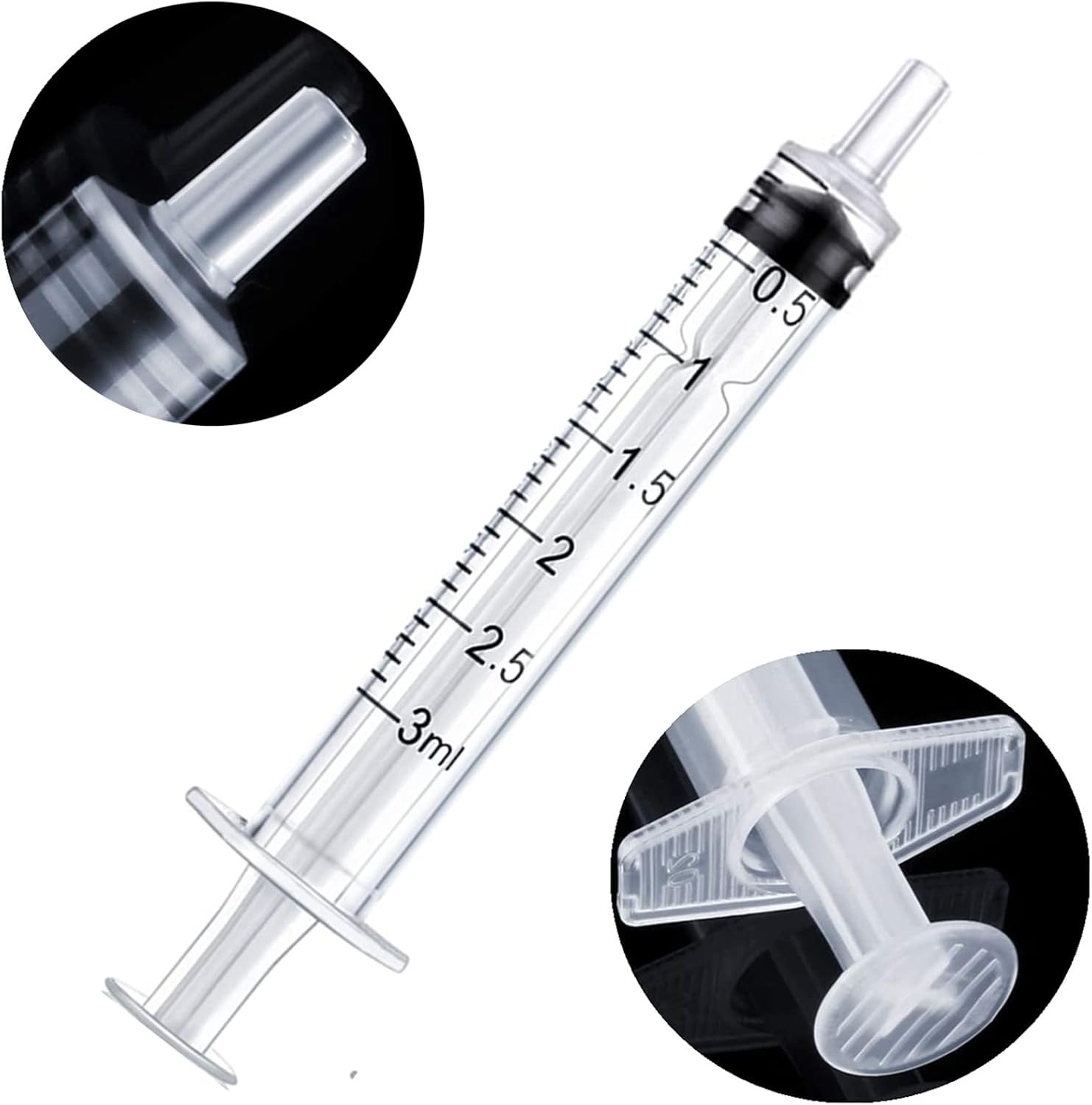 TOUFEIYUAN シリンジ5枚3ml 20G針 注射器 補修用注射器 リキッド調合 注入に便利 シリマーセット カートリッジ 復活 再生 工具 レジン 接着剤 インク 補充 (3ml5枚-20G針)