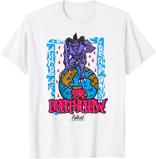 Fallout Video Game The Deathclaw Globe Illustration Tシャツ
