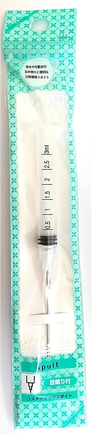 コスメティックスポイト 注射器型 目盛り付き 香水や化粧水の詰め替えに カラーは選べません 1本入
