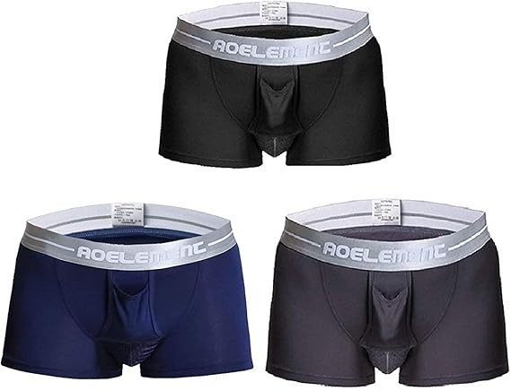 陰嚢分離 パンツ メンズ 蒸れない ボクサーパンツ 陰茎 陰嚢 分離型 網ポケット 付き 下着 爽やか 感触