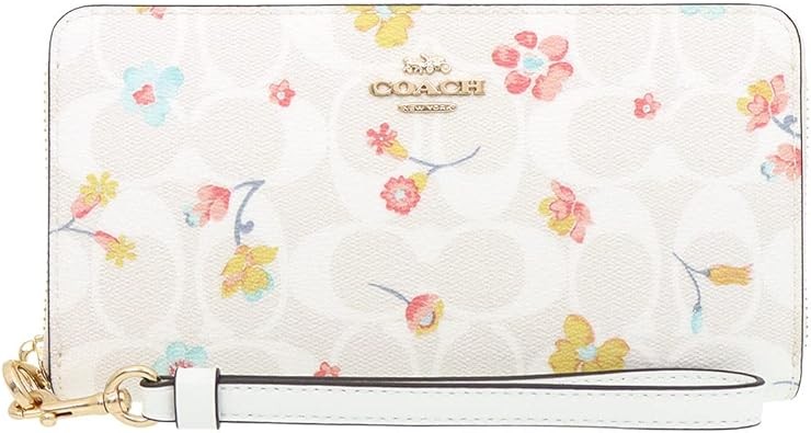 [コーチ] COACH 財布(長財布) FC8695 C8695 チョークマルチ シグネチャー ミスティカル フローラル プリント ロング ジップ アラウンド ウォレット （ストラップ付き） レディース [アウトレット品][並行輸入品]