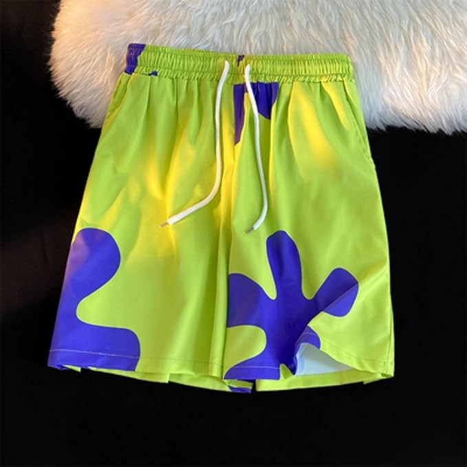 [YAYANA] スポンジボブ パトリック・スター 男夏用ショートパンツ ジュニア インナー アニメグッズ 吸水速乾 ホームウェア