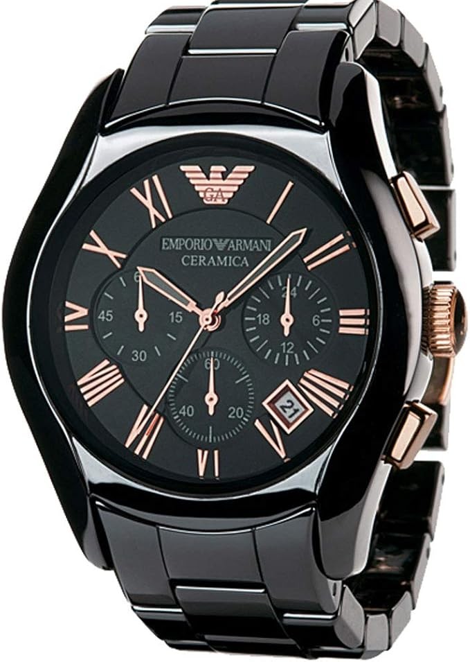 [エンポリオアルマーニ]EMPORIO ARMANI メンズ 腕時計 CERAMICA(セラミカ・クロノグラフ) ブラックカラー セラミックブレス AR1410 [並行輸入品]