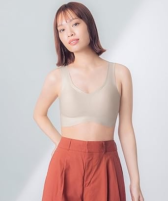 [ウイング/ワコール] ノンワイヤーブラ 綿混素材 ラクなのにきれい ムレにくく快適 【綿の贅沢】 ハーフトップ KB1031