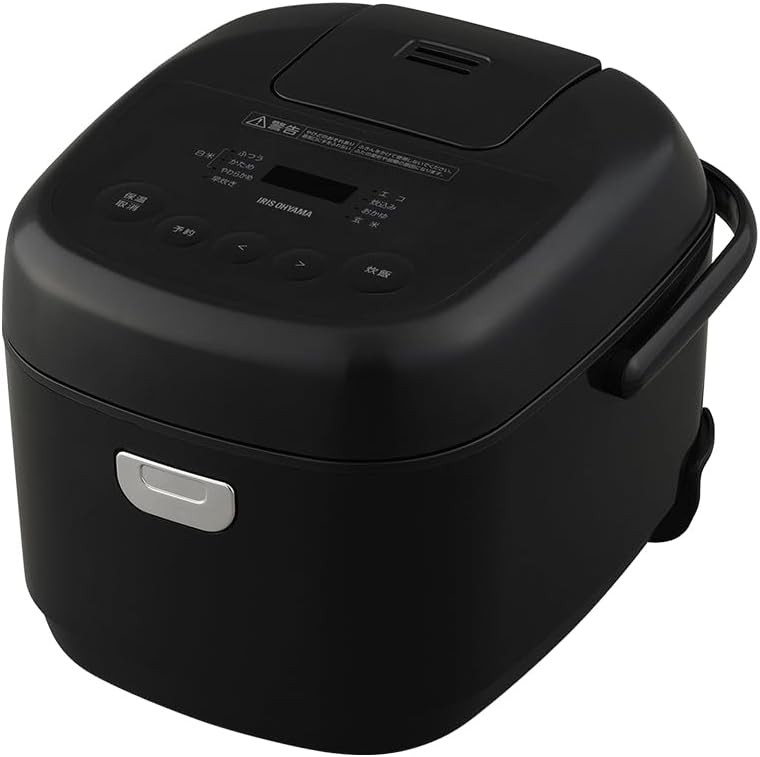 アイリスオーヤマ マイコン炊飯器 5.5合 一人暮らし 9種ヘルシーメニュー 自動メニュー搭載 銘柄炊き分け 軽量カップ付き RC-BMA50-B ブラック