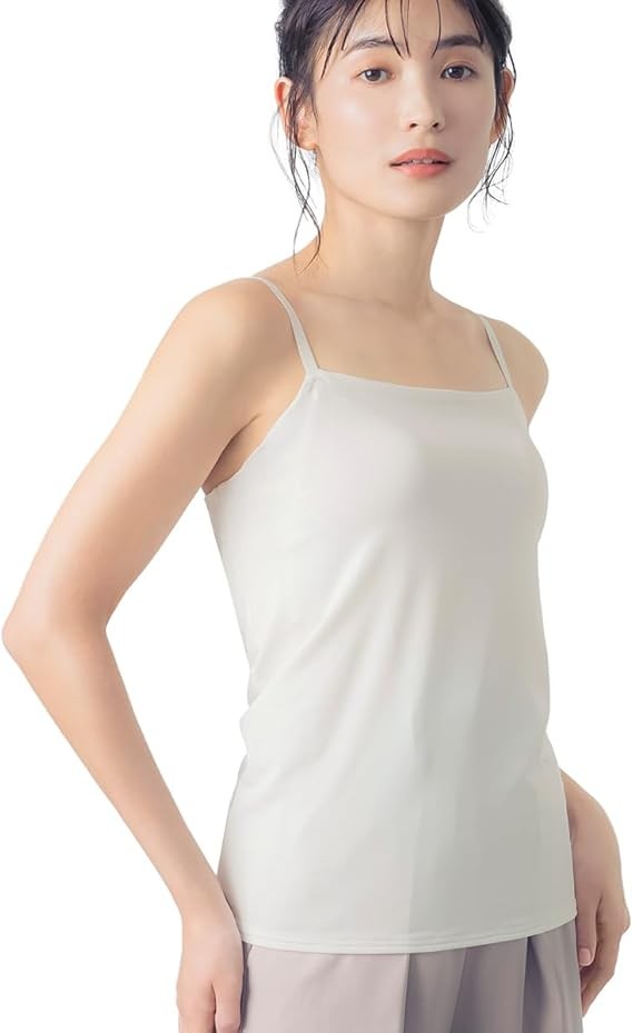 [ウイング/ワコール] カップ付きキャミソール ラク きれいなバストシルエット 【シンクロブラトップ 吸汗速乾タイプ】 ブラトップ 大きいサイズ ET1051 ET1052
