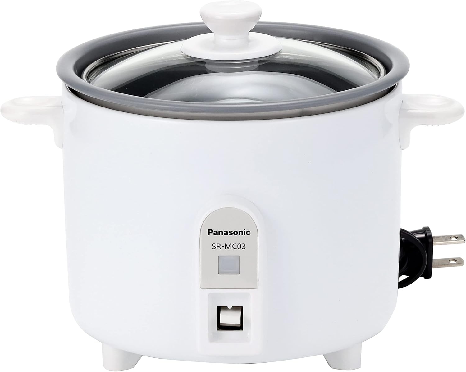 パナソニック 炊飯器 1.5合 1人用炊飯器 自動調理鍋 ミニクッカー ホワイト SR-MC03-W