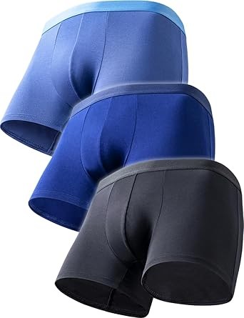 [FEELMEN] 【皮膚科医ｘ東大卒の工学博士が開発】 ボクサーパンツ 3枚組 高通気性 ローライズ 前閉じ 3D 立体 抗菌 防臭 吸水 速乾 下着 パンツ メンズ 男性 【日本ブランド】 3枚セット