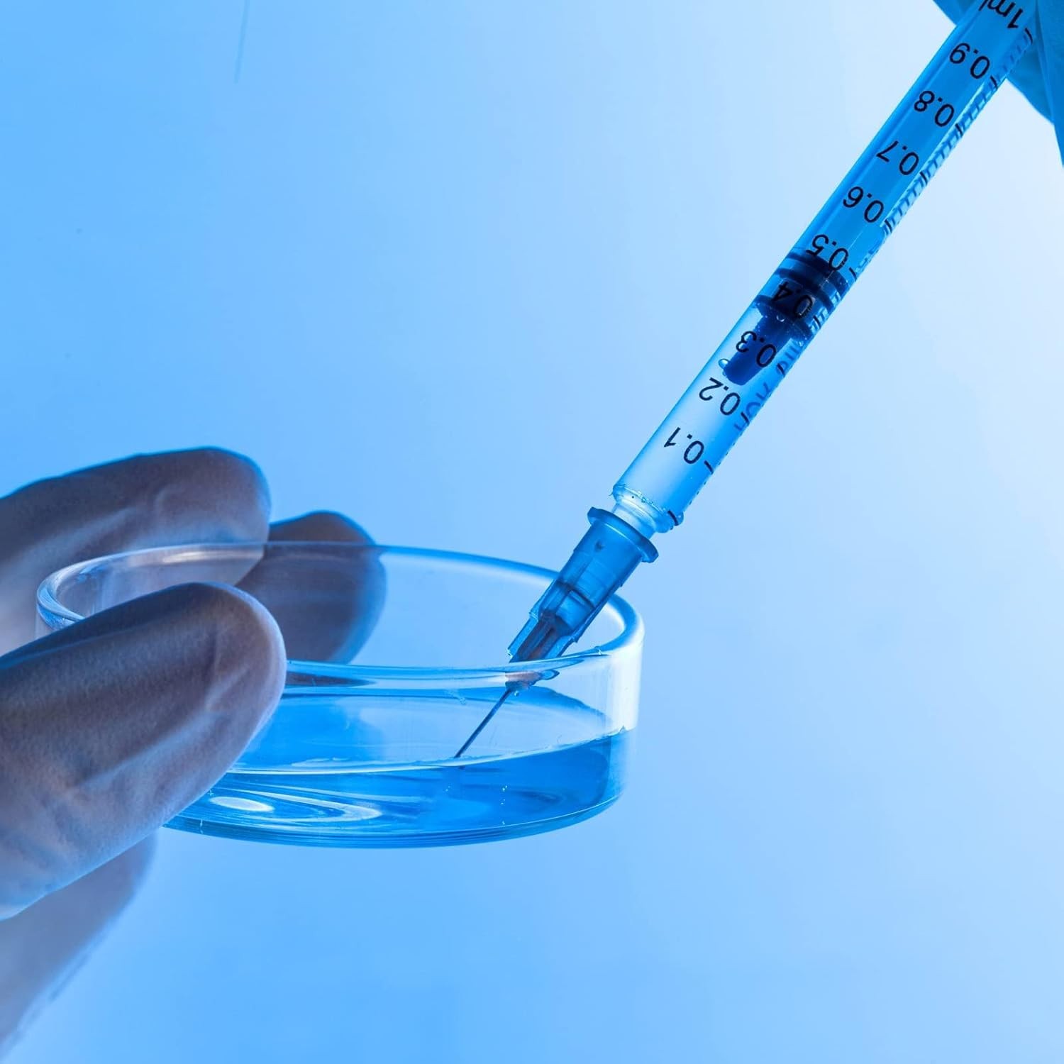 ShuaWdk シリンジ20枚1ml 14G針付 注射器き 補修用注射器 滅菌 個装 リキッド調合 注入に便利 シリマーセット カートリッジ 復活 再生 工具 レジン 接着剤 インク 補充 給水 給餌 洗浄 注入 浣腸 小動物の液剤 流動食（液体）注入 その他 (青1MLx20+針付き)