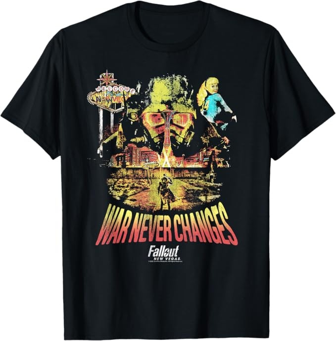 Fallout Video Game New Vegas War Never Changes Collage Tシャツ