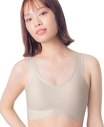 [ウイング/ワコール] ノンワイヤーブラ 綿混素材 ラクなのにきれい ムレにくく快適 【綿の贅沢】 ハーフトップ KB1031